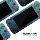 Blue and Teal Painted Universe // Skin Decal Wrap Kit for Nintendo Switch Console & Dock, Joy-Cons, Pro Controller, Lite, 3DS XL, 2DS XL, DSi, or Wii - Vinyl Skin Wrap for Nintendo Switch 2, OLED, Lite, Pro Controller, Wii & Classic Handhelds