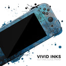 Blue and Teal Painted Universe // Skin Decal Wrap Kit for Nintendo Switch Console & Dock, Joy-Cons, Pro Controller, Lite, 3DS XL, 2DS XL, DSi, or Wii - Vinyl Skin Wrap for Nintendo Switch 2, OLED, Lite, Pro Controller, Wii & Classic Handhelds