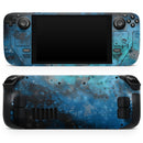 Blue and Teal Painted Universe // Vinyl Skin Wrap for Steam Deck OLED & Steam Deck (LCD) — Soft Matte or Ultra Gloss