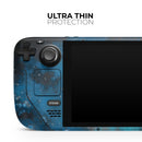 Blue and Teal Painted Universe // Vinyl Skin Wrap for Steam Deck OLED & Steam Deck (LCD) — Soft Matte or Ultra Gloss