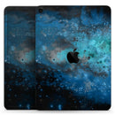 Blue and Teal Painted Universe - Full Body Skin Decal for the Apple iPad Pro 12.9", 11", 10.5", 9.7", Air or Mini (All Models Available)