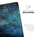 Blue and Teal Painted Universe - Full Body Skin Decal for the Apple iPad Pro 12.9", 11", 10.5", 9.7", Air or Mini (All Models Available)