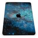 Blue and Teal Painted Universe - Full Body Skin Decal for the Apple iPad Pro 12.9", 11", 10.5", 9.7", Air or Mini (All Models Available)
