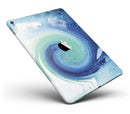 Blue and Teal Watercolor Swirl - iPad Pro 97 - View 1.jpg