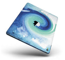 Blue and Teal Watercolor Swirl - iPad Pro 97 - View 2.jpg