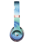 Blue and Teal Watercolor Swirl Full-Body Skin Kit for the Beats by Dre Solo 3 Wireless Headphones