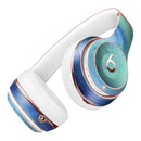 Blue and Teal Watercolor Swirl Full-Body Skin Kit for the Beats by Dre Solo 3 Wireless Headphones
