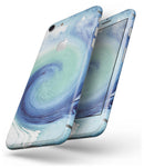 Blue and Teal Watercolor Swirl - Skin-kit for the iPhone 8 or 8 Plus