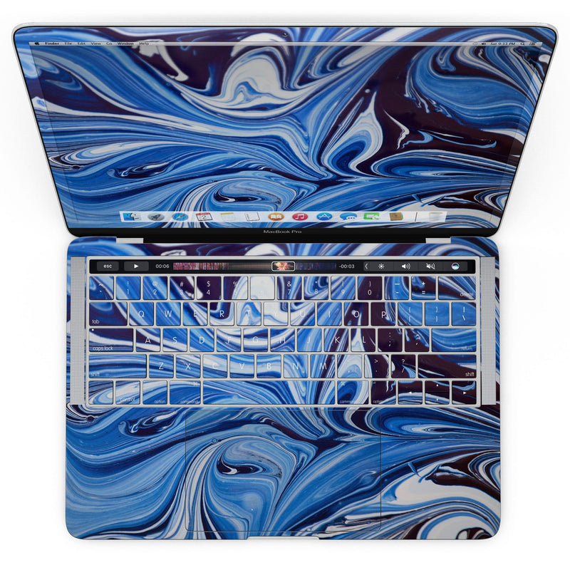 MacBook Pro with Touch Bar Skin Kit - Blue_and_White_Blended_Paint-MacBook_13_Touch_V4.jpg?