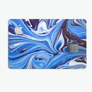 Blue and White Blended Paint - Premium Protective Decal Skin-Kit for the Apple Credit Card