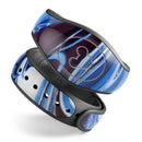Blue and White Blended Paint - Decal Skin Wrap Kit for the Disney Magic Band