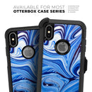 Blue and White Blended Paint - Skin Kit for the iPhone OtterBox Cases