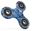 Blue and White Blended Paint Full-Body Fidget Spinner Skin-Kit