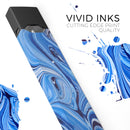 Blue and White Blended Paint - Premium Decal Protective Skin-Wrap Sticker compatible with the Juul Labs vaping device