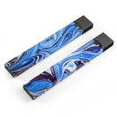 Blue and White Blended Paint - Premium Decal Protective Skin-Wrap Sticker compatible with the Juul Labs vaping device