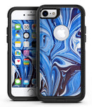 Blue and White Blended Paint - iPhone 7 or 8 OtterBox Case & Skin Kits