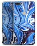 Blue and White Blended Paint - Skin-kit for the iPhone 8 or 8 Plus