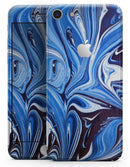 Blue and White Blended Paint - Skin-kit for the iPhone 8 or 8 Plus