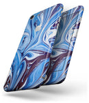 Blue and White Blended Paint - Skin-kit for the iPhone 8 or 8 Plus