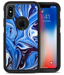 Blue and White Blended Paint - iPhone X OtterBox Case & Skin Kits