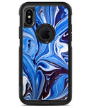 Blue and White Blended Paint - iPhone X OtterBox Case & Skin Kits