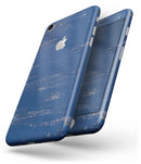 Blue and White Chipped Paint - Skin-kit for the iPhone 8 or 8 Plus