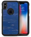 Blue and White Chipped Paint - iPhone X OtterBox Case & Skin Kits