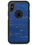 Blue and White Chipped Paint - iPhone X OtterBox Case & Skin Kits