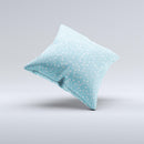 Blue and White Twig Pattern ink-Fuzed Decorative Throw Pillow