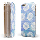 Blue and White Watercolor Flower Print Pattern iPhone 6/6s or 6/6s Plus 2-Piece Hybrid INK-Fuzed Case