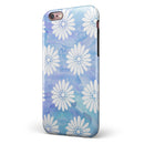 Blue and White Watercolor Flower Print Pattern iPhone 6/6s or 6/6s Plus 2-Piece Hybrid INK-Fuzed Case