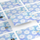 Blue and White Watercolor Flower Print Pattern - Premium Protective Decal Skin-Kit for the Apple Credit Card