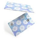 Blue and White Watercolor Flower Print Pattern - Premium Protective Decal Skin-Kit for the Apple Credit Card