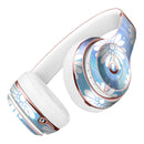 Blue and White Watercolor Flower Print Pattern Full-Body Skin Kit for the Beats by Dre Solo 3 Wireless Headphones
