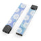 Blue and White Watercolor Flower Print Pattern - Premium Decal Protective Skin-Wrap Sticker compatible with the Juul Labs vaping device