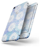 Blue and White Watercolor Flower Print Pattern - Skin-kit for the iPhone 8 or 8 Plus