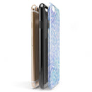 Blue and White Watercolor Leaves Pattern iPhone 6/6s or 6/6s Plus 2-Piece Hybrid INK-Fuzed Case