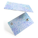 Blue and White Watercolor Leaves Pattern - Premium Protective Decal Skin-Kit for the Apple Credit Card