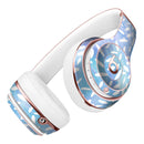 Blue and White Watercolor Leaves Pattern Full-Body Skin Kit for the Beats by Dre Solo 3 Wireless Headphones