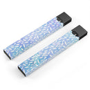 Blue and White Watercolor Leaves Pattern - Premium Decal Protective Skin-Wrap Sticker compatible with the Juul Labs vaping device