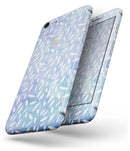 Blue and White Watercolor Leaves Pattern - Skin-kit for the iPhone 8 or 8 Plus