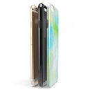Blue to Green 4221 Absorbed Watercolor Texture iPhone 6/6s or 6/6s Plus 2-Piece Hybrid INK-Fuzed Case