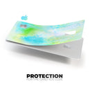 Blue to Green 4221 Absorbed Watercolor Texture - Premium Protective Decal Skin-Kit for the Apple Credit Card