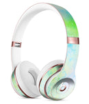 Blue to Green 4221 Absorbed Watercolor Texture Full-Body Skin Kit for the Beats by Dre Solo 3 Wireless Headphones