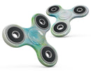 Blue to Green 4221 Absorbed Watercolor Texture Full-Body Fidget Spinner Skin-Kit