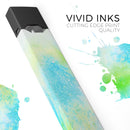 Blue to Green 4221 Absorbed Watercolor Texture - Premium Decal Protective Skin-Wrap Sticker compatible with the Juul Labs vaping device