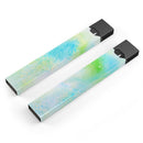 Blue to Green 4221 Absorbed Watercolor Texture - Premium Decal Protective Skin-Wrap Sticker compatible with the Juul Labs vaping device