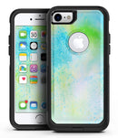Blue to Green 4221 Absorbed Watercolor Texture - iPhone 7 or 8 OtterBox Case & Skin Kits