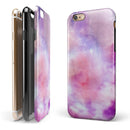 Blue to Purps Absorbed Watercolor Texture iPhone 6/6s or 6/6s Plus 2-Piece Hybrid INK-Fuzed Case