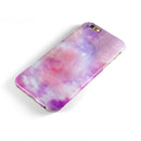 Blue to Purps Absorbed Watercolor Texture iPhone 6/6s or 6/6s Plus 2-Piece Hybrid INK-Fuzed Case